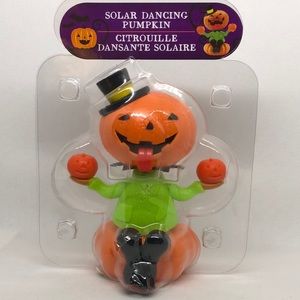 🎃Solar Dancing Pumpkin Halloween 🎃 NWT Halloween Decor 🎃 4”